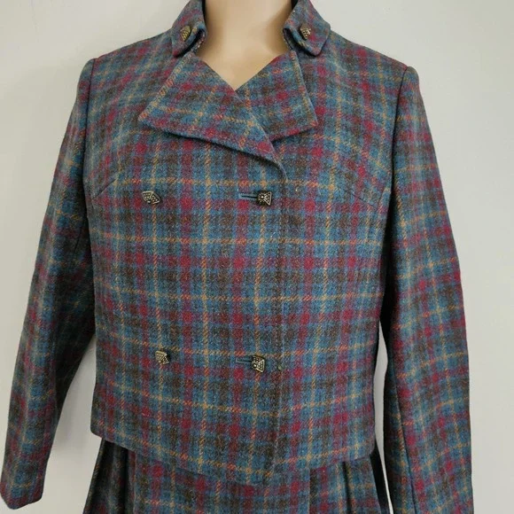 Elegant Multicolor Plaid Blazer - Picture 2 of 14